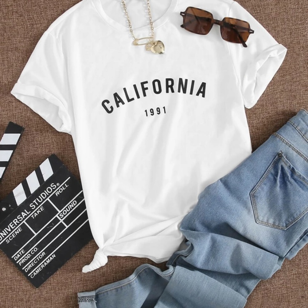 🌸 SHEIN California Short Sleeve Tee